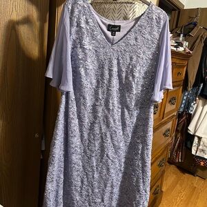 Connected Apparel Lavender Lace Dress